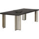 Alto 94.5 X 43.5 inch Espresso / Antique Brass Dining Table